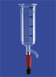 Reaction vessels, cylindrical, with withdrawal valve