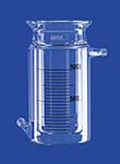 Reaction vessels, cylindrical, with thermostatic jacket